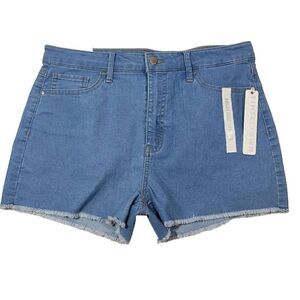 Tinsel Town Raw Hem Blue Jean Shorts -R